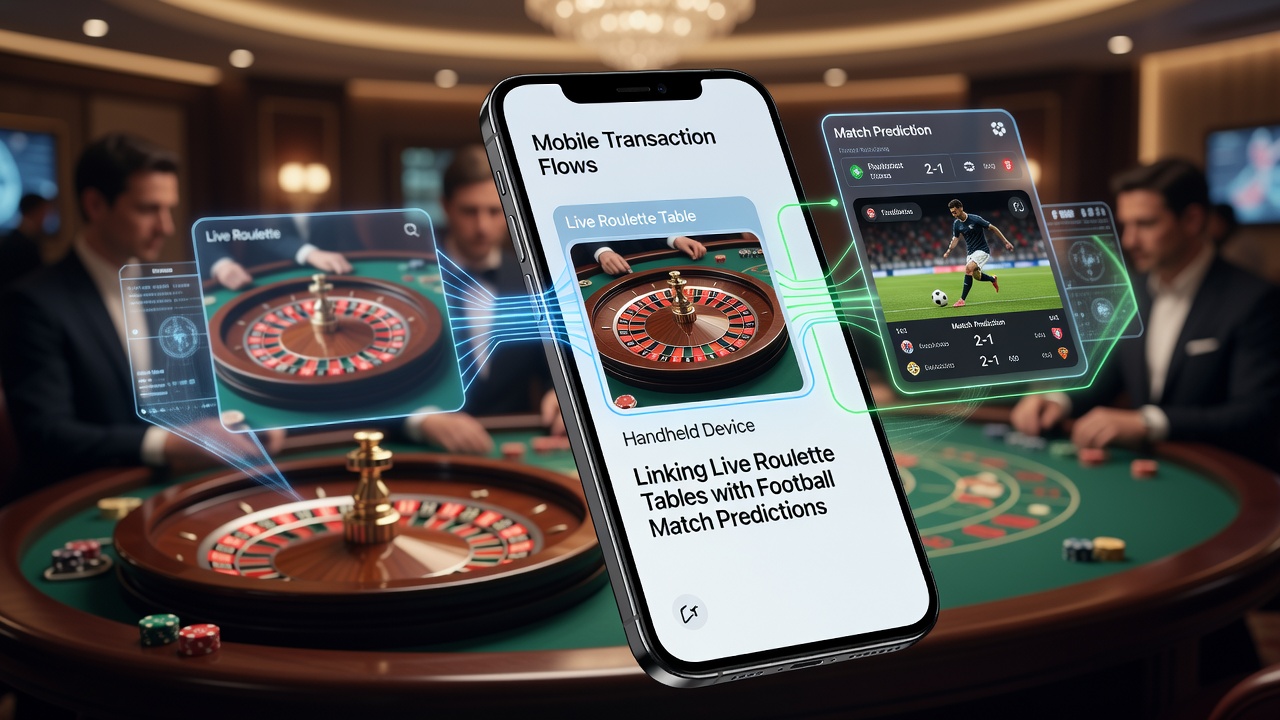 Handheld-Geräte mit verknüpften Roulette- und Fußball-Transaktionen